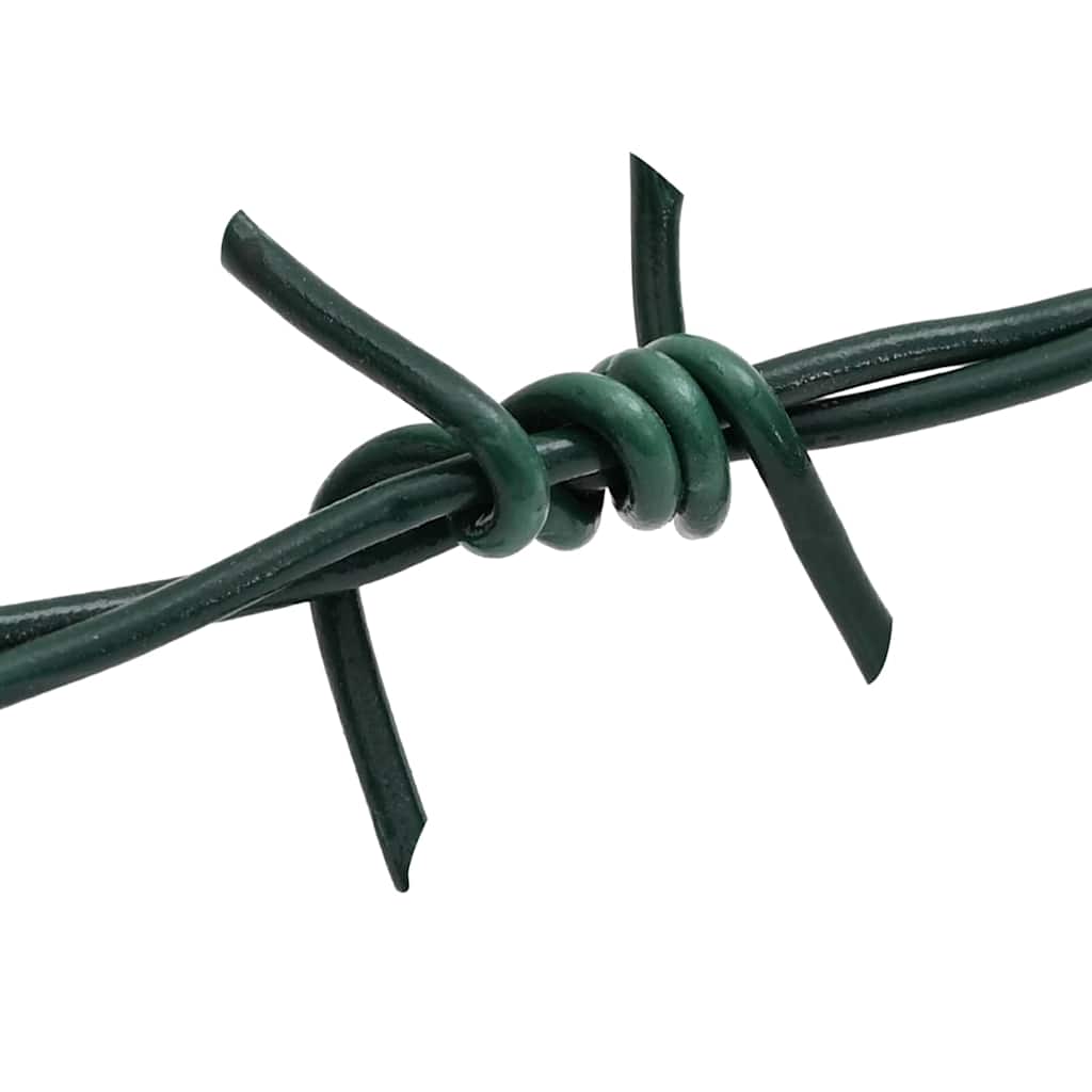 Barbed Wire Green 50 m PVC-coated Steel