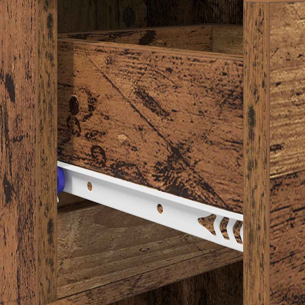 Shoe Cabinet 100.5 x 28 x 100 cm Engineered Wood Old Wood