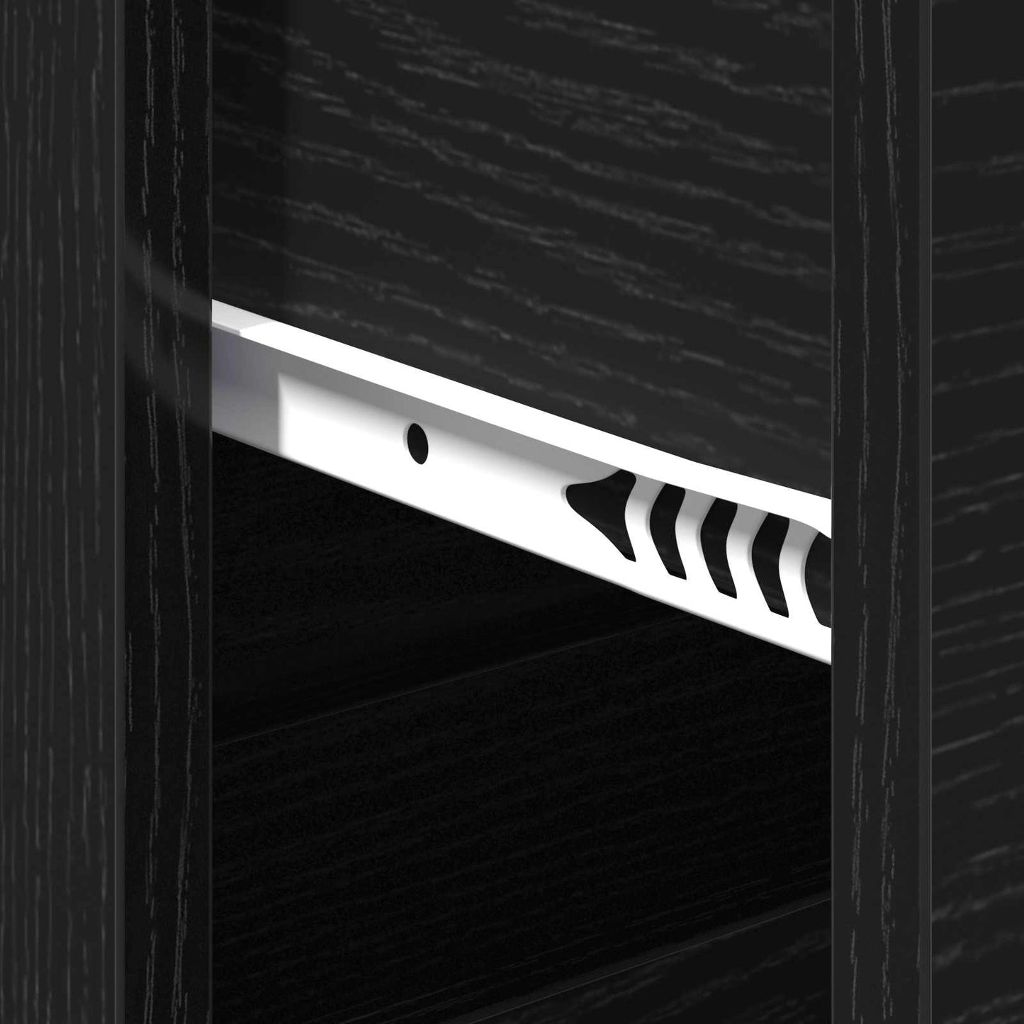 Sideboard Black Oak 60 x 39 x 80 cm Engineered Wood