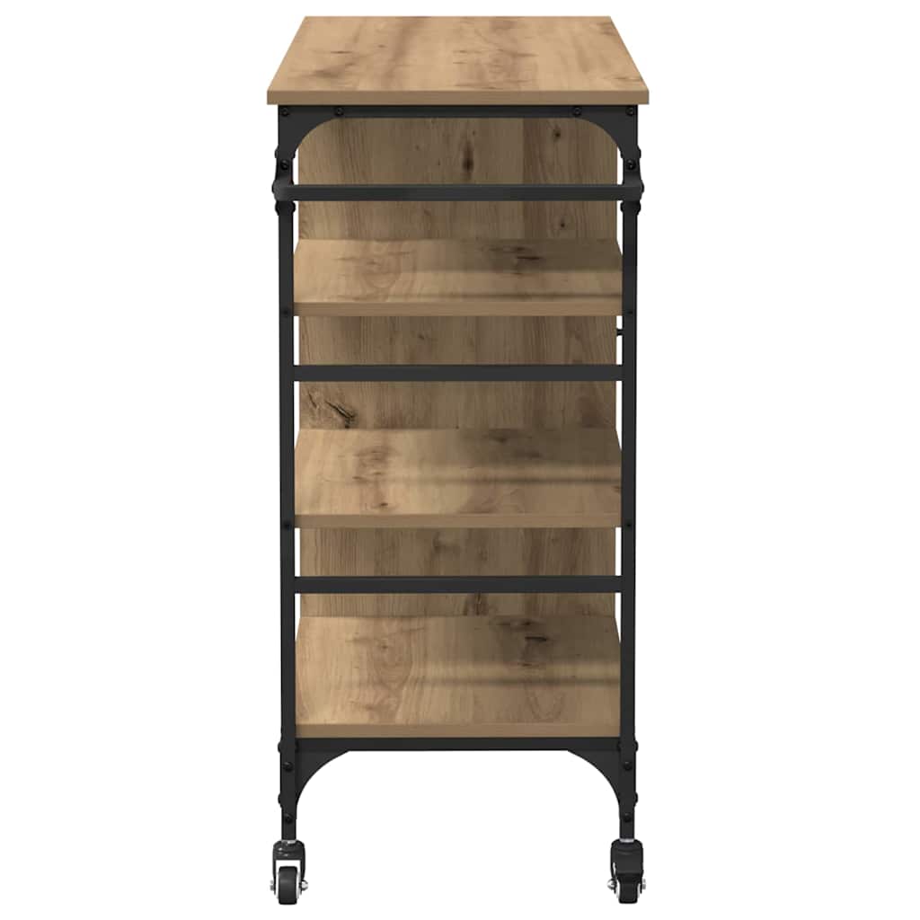 Kitchen Trolley Artisan Oak 87.5 x 39 x 84.5 cm Engineered Wood