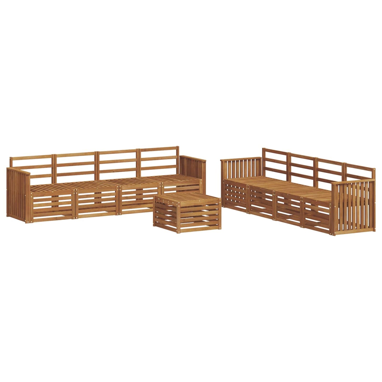 Outdoor Sofa Set 9 pcs Natural