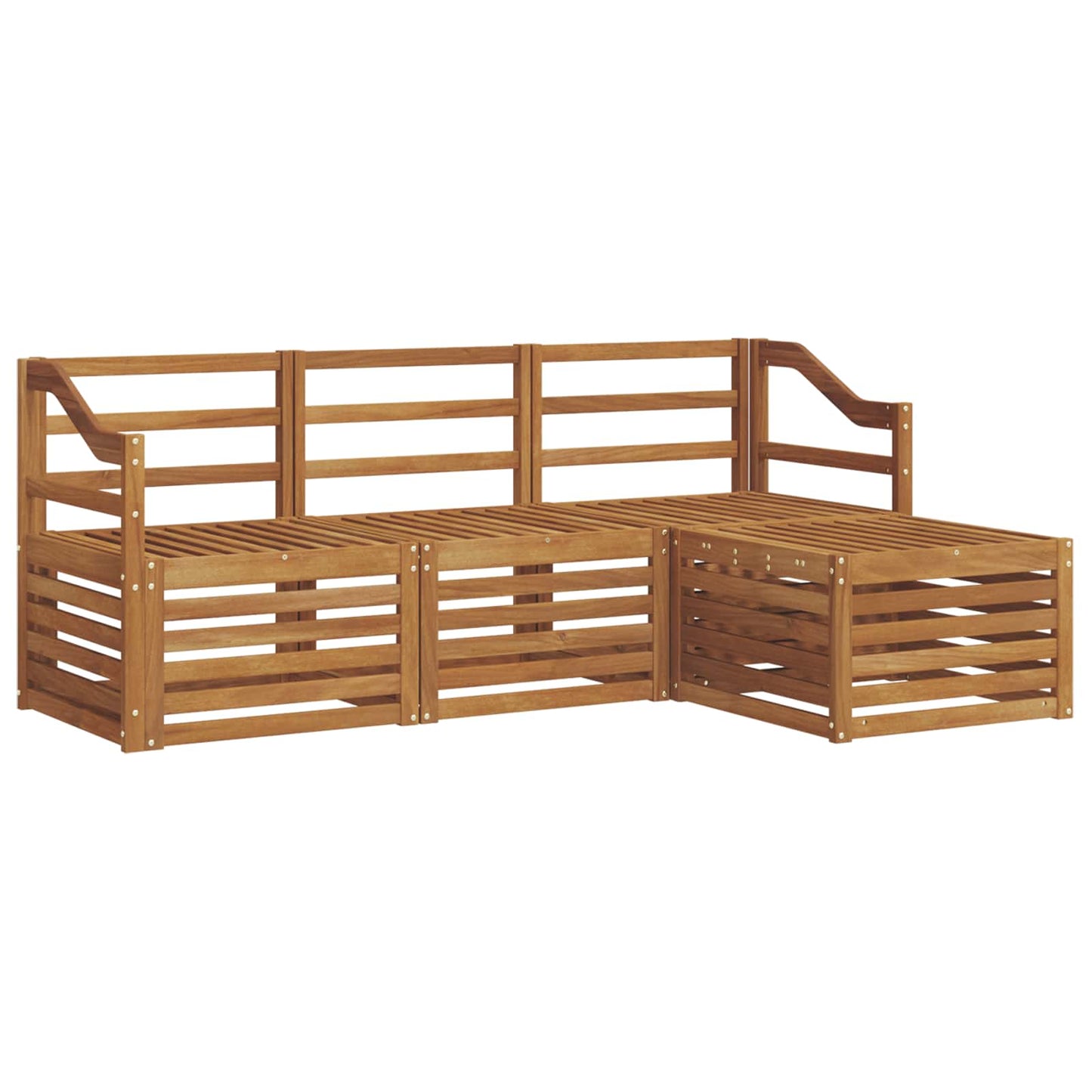 Outdoor Sofa Set 4 pcs Natural