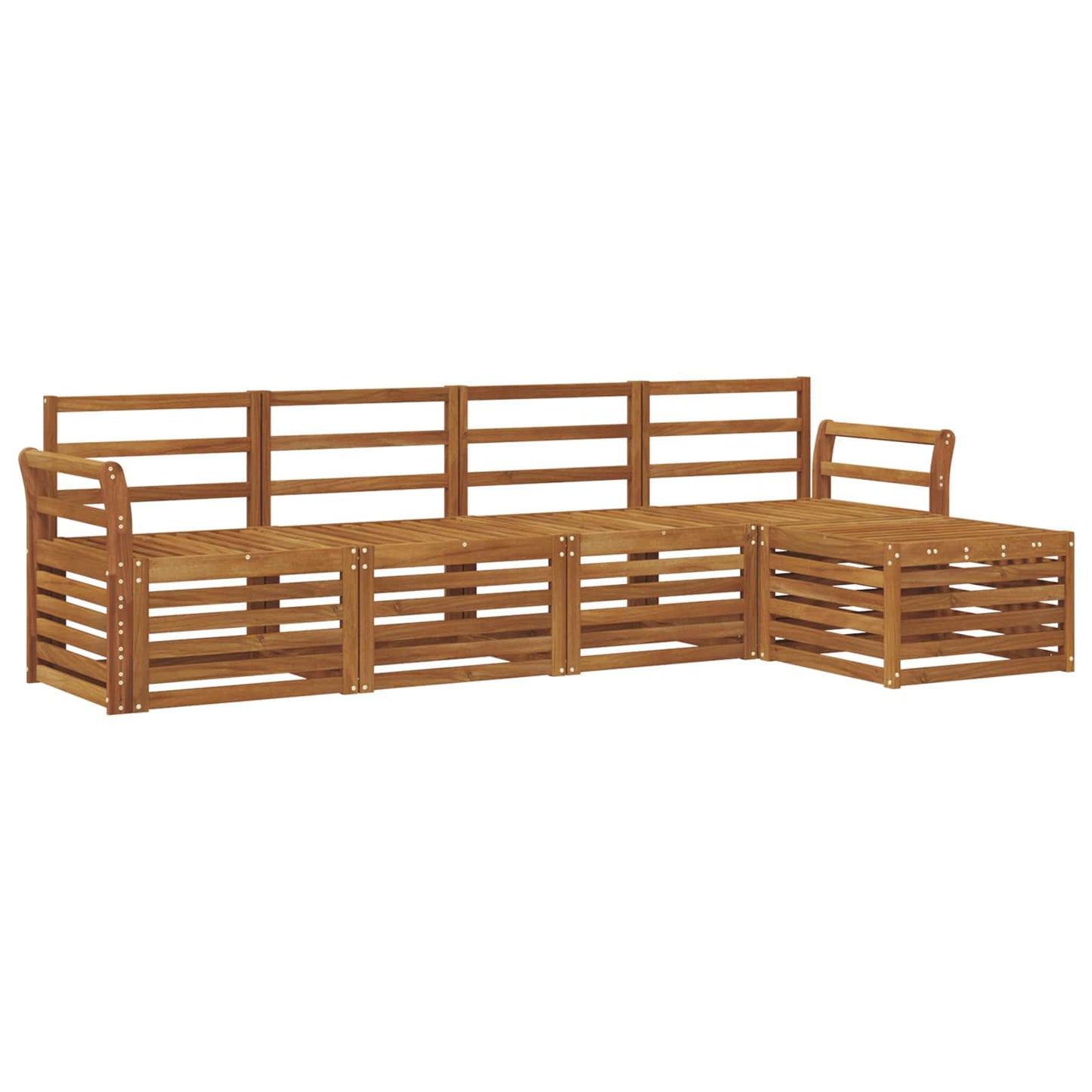 Outdoor Sofa Set 5 pcs Natural