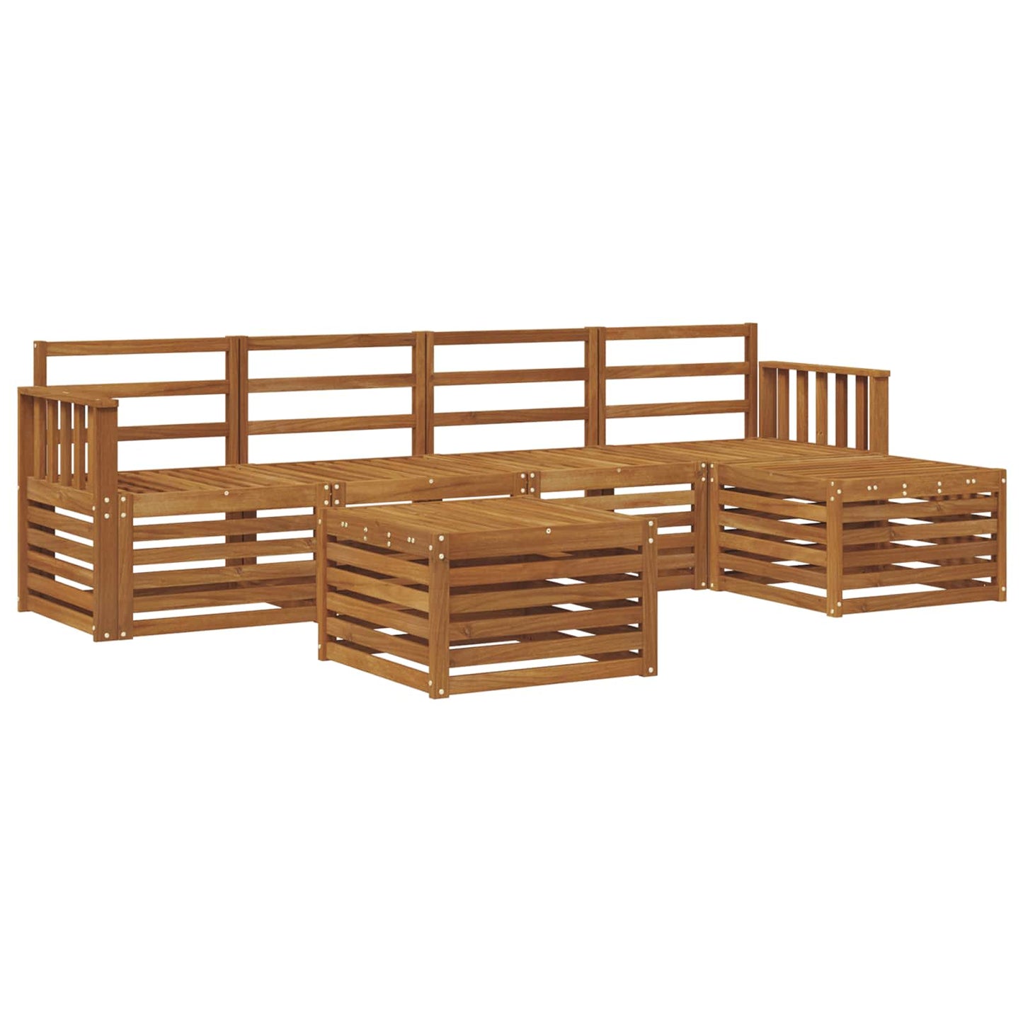 Outdoor Sofa Set 6 pcs Natural