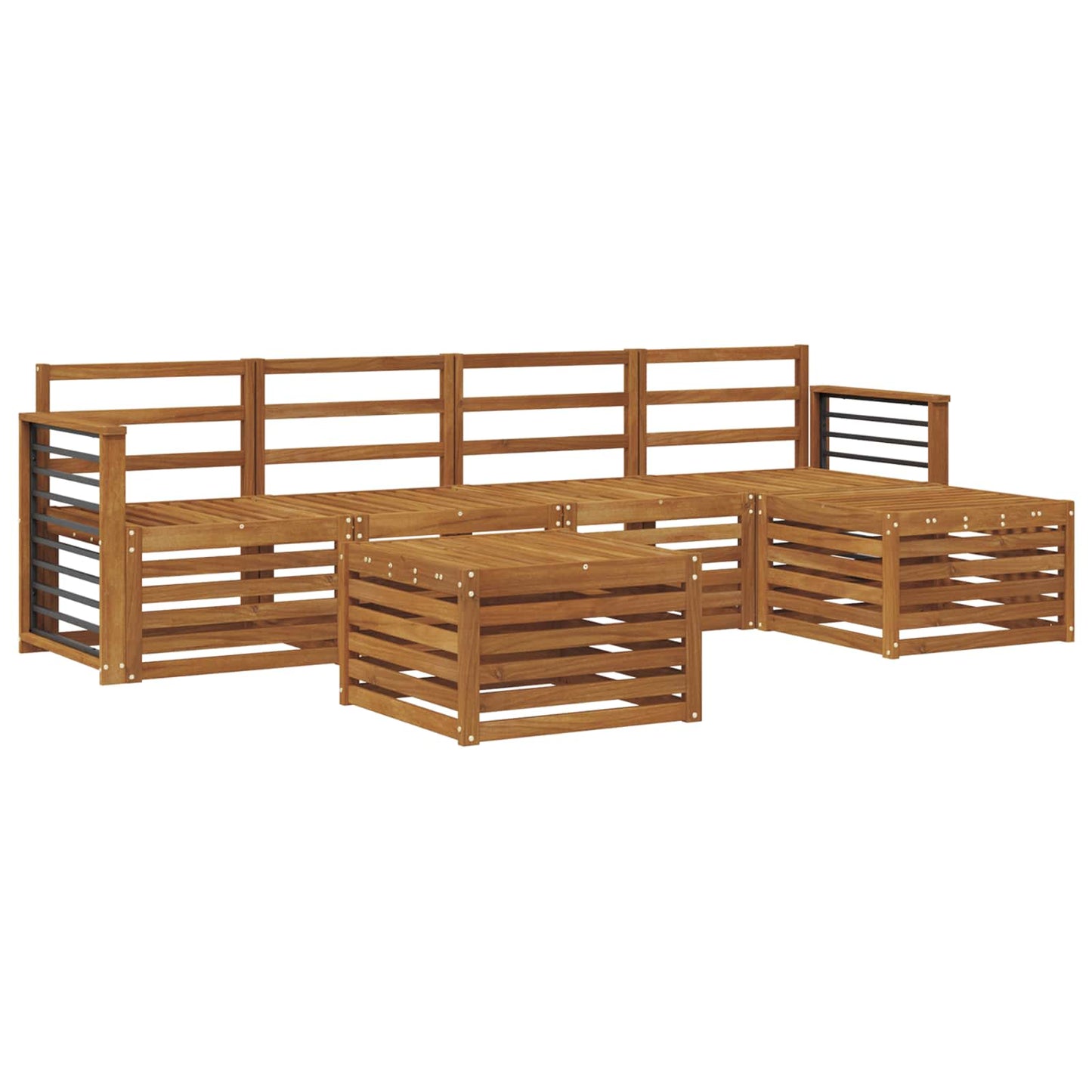 Outdoor Sofa Set 6 pcs Natural