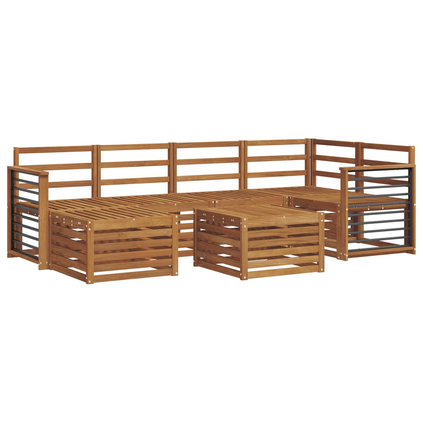 Sofa Sets Natural Solid Acacia Wood