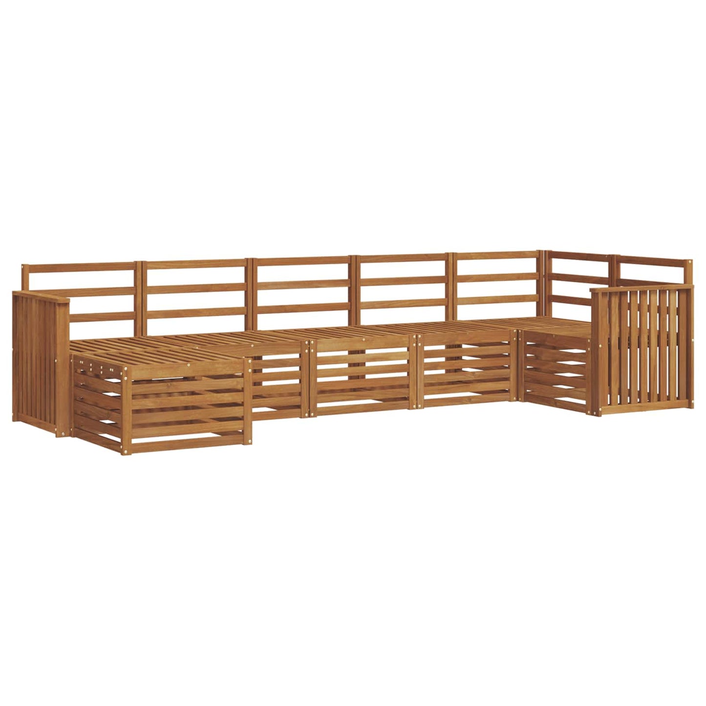 Outdoor Sofa Set 7 pcs Natural