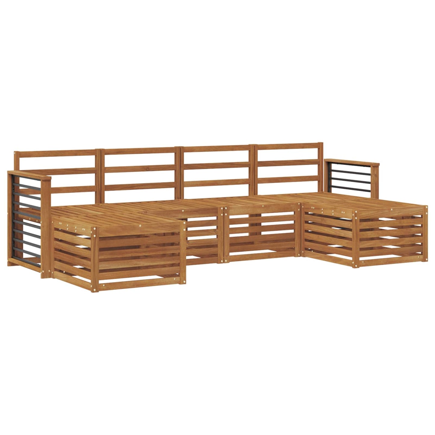 Outdoor Sofa Set 6 pcs Natural