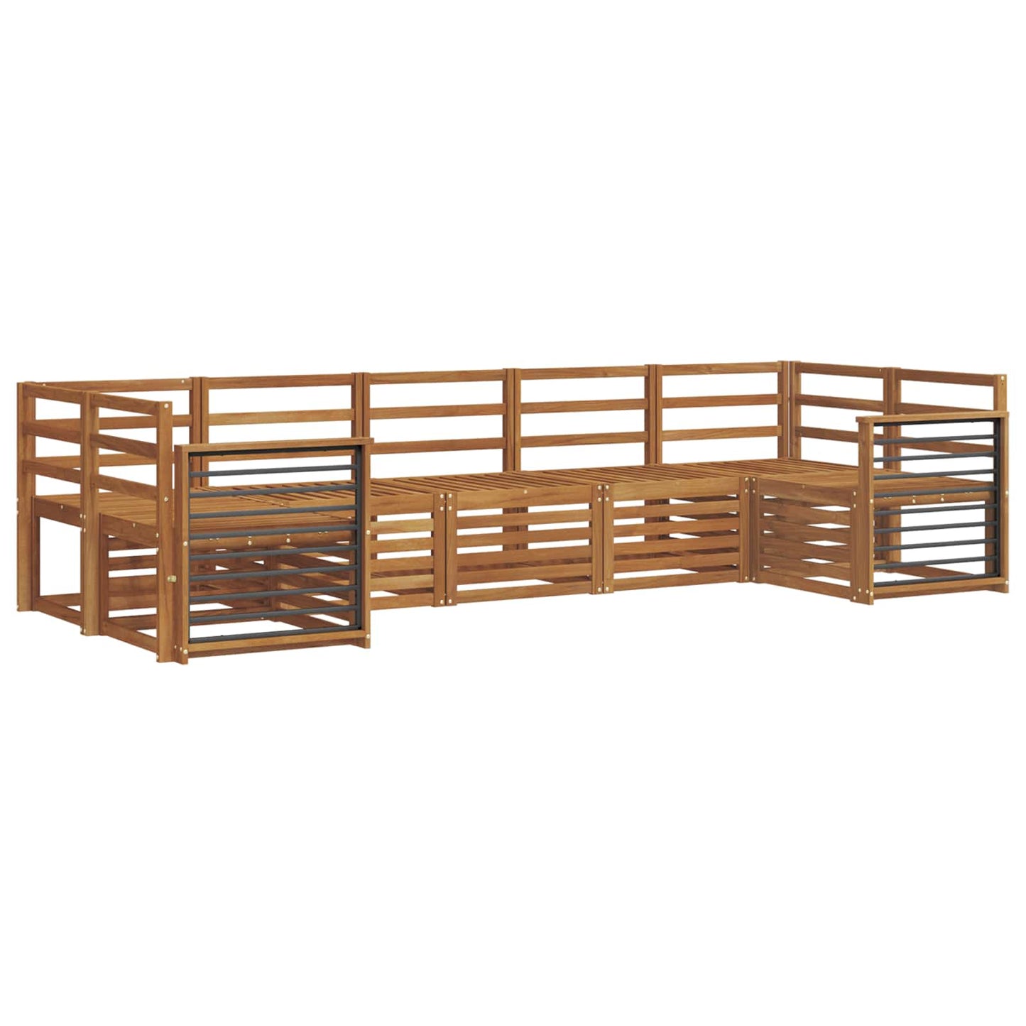 Outdoor Sofa Set 7 pcs Natural