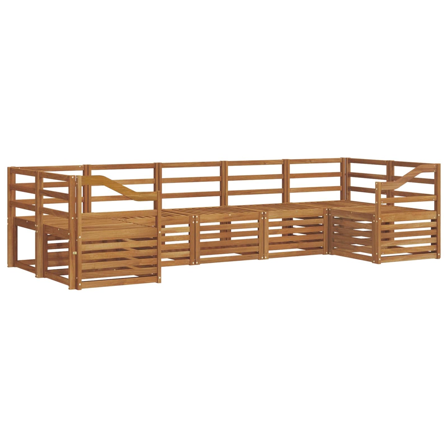 Outdoor Sofa Set 7 pcs Natural