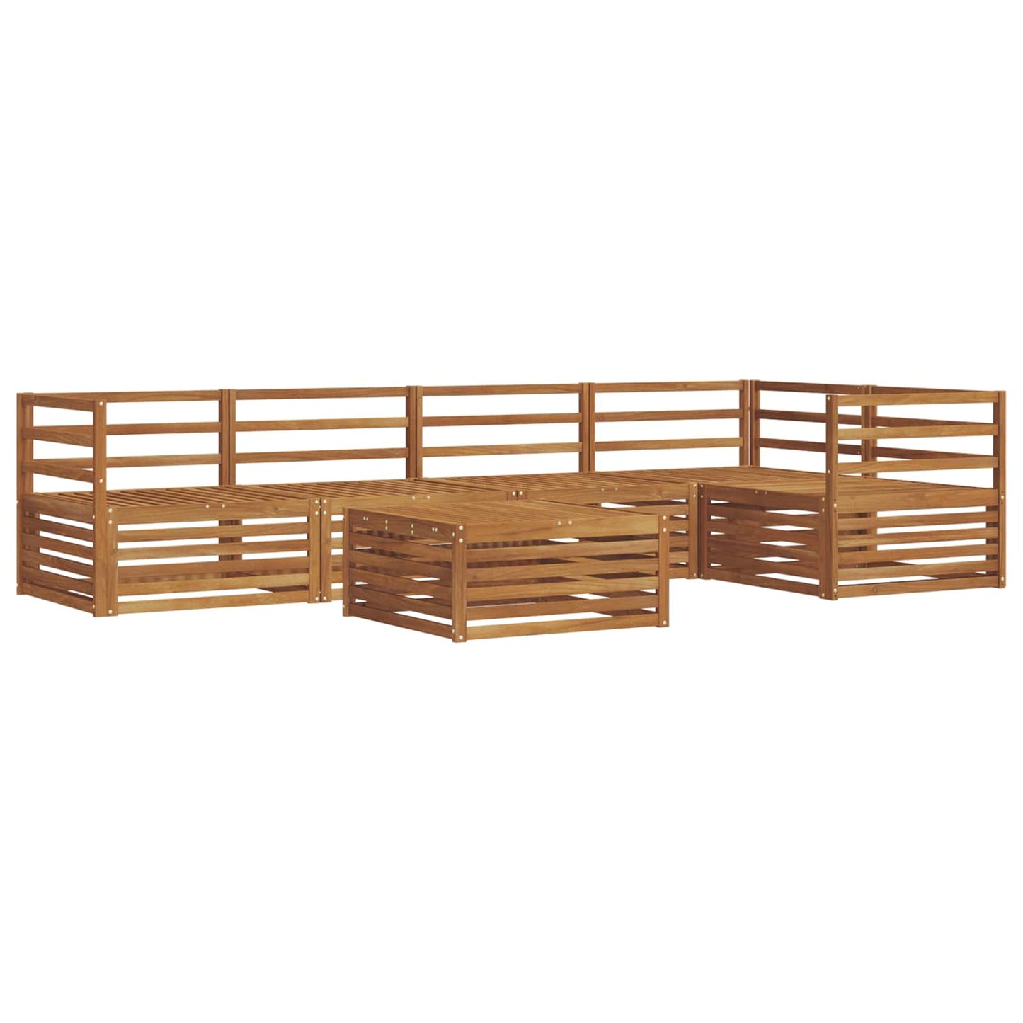 Outdoor Sofa Set 6 pcs Natural