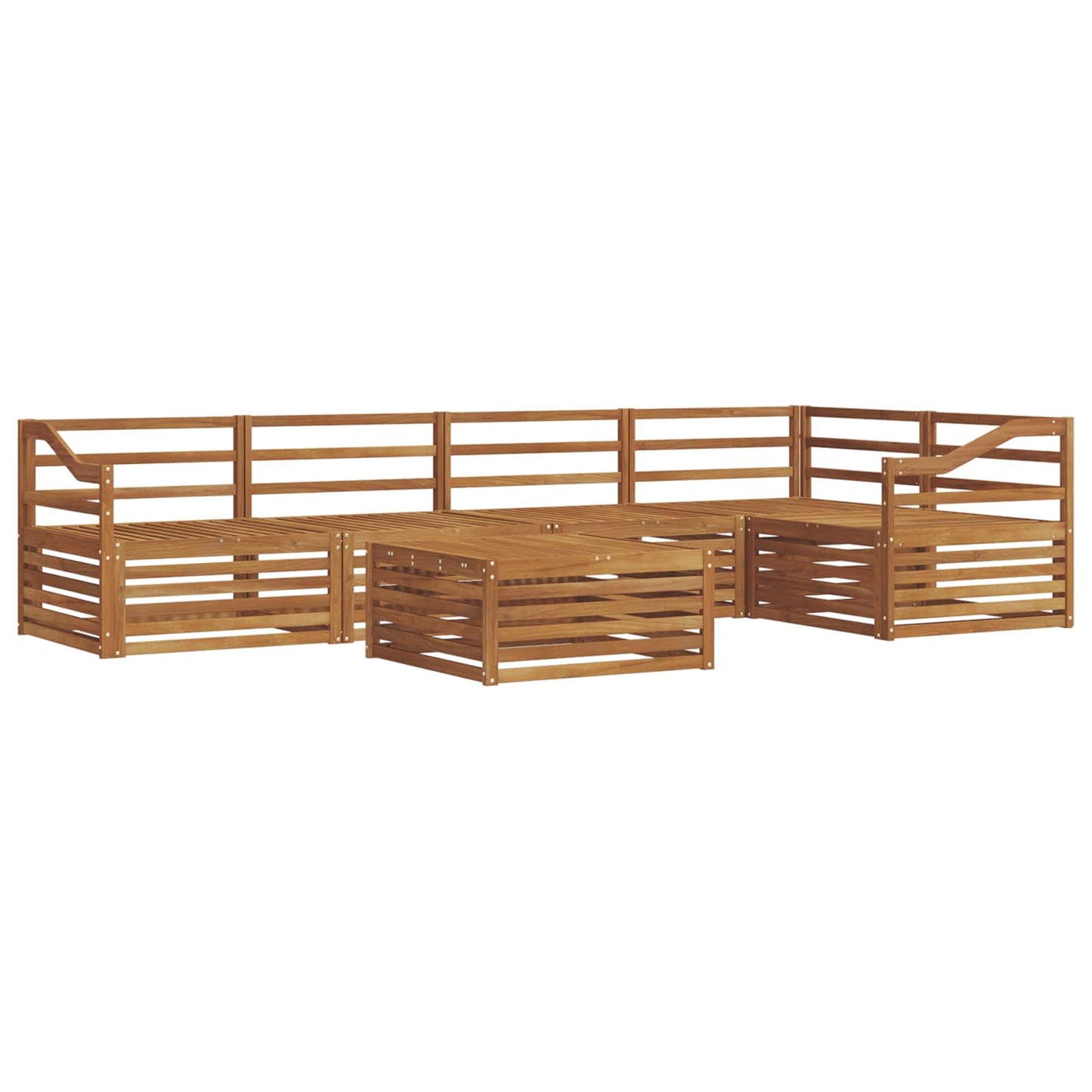 Outdoor Sofa Set 6 pcs Natural