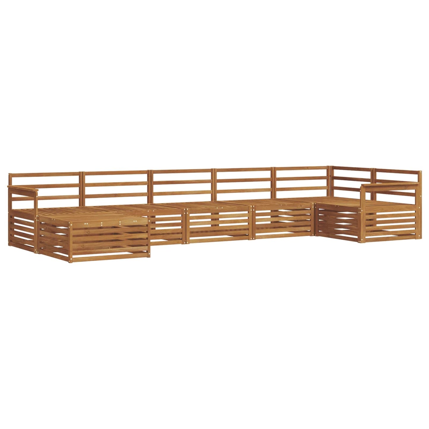 Outdoor Sofa Set 7 pcs Natural