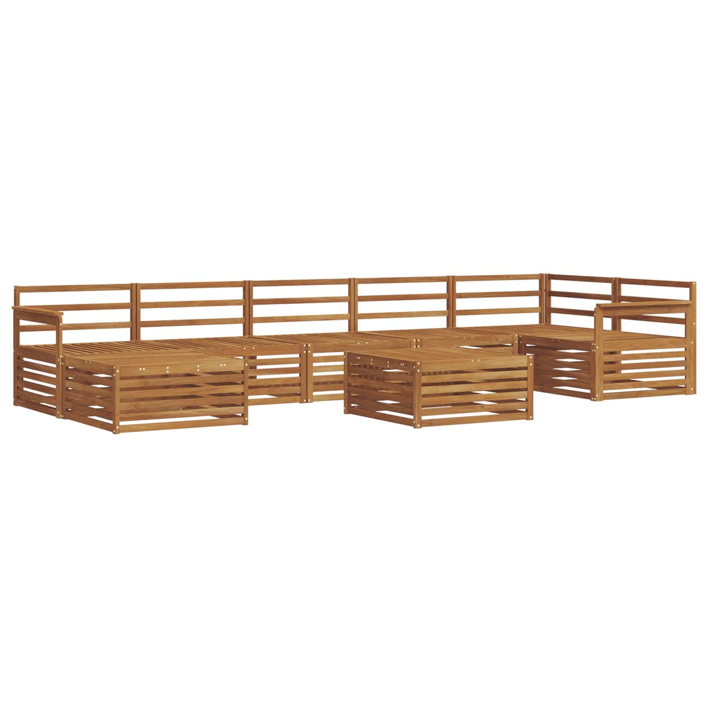 Outdoor Sofa Set 8 pcs Natural