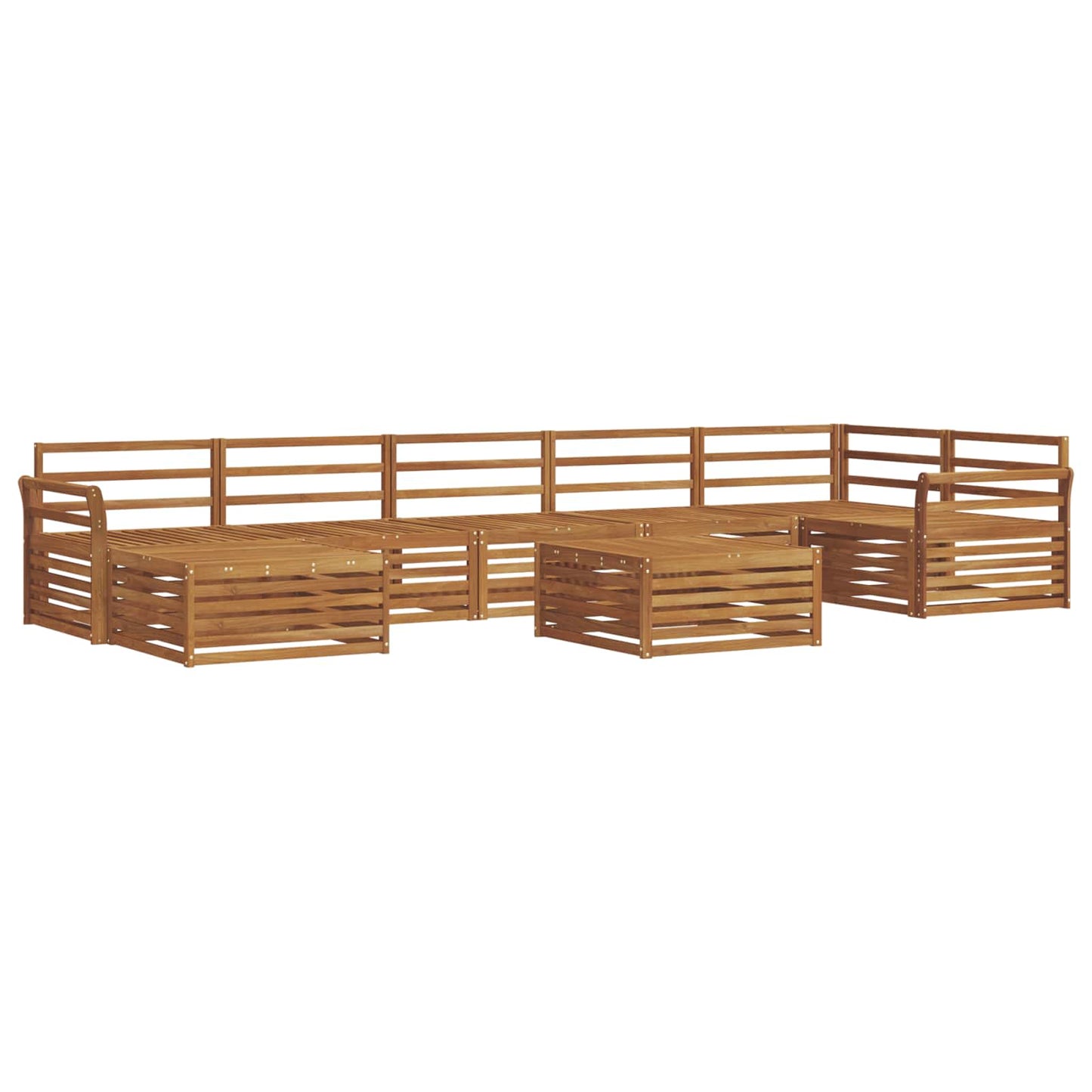 Outdoor Sofa Set 8 pcs Natural