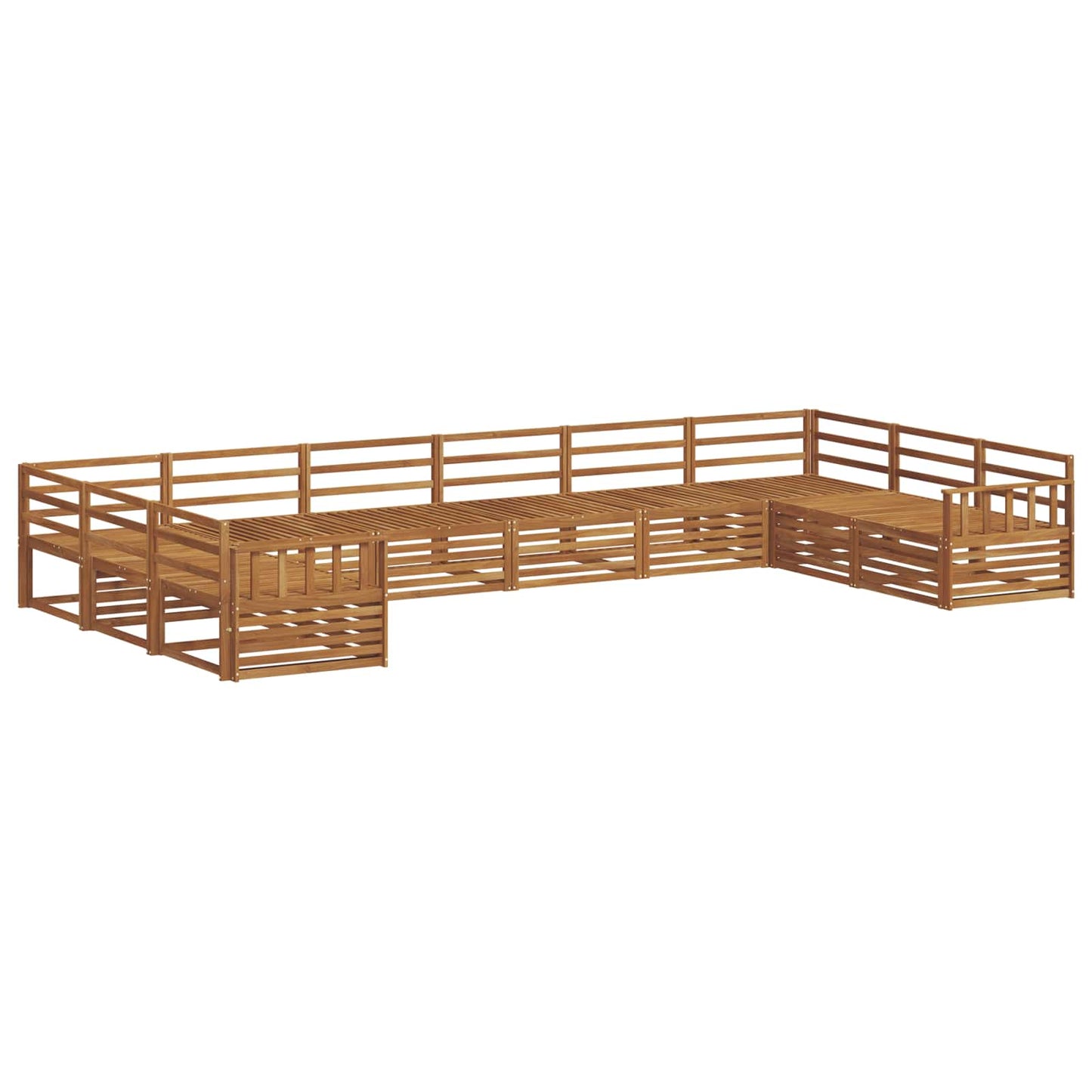 Sofa Sets 5 pcs Natural Solid Acacia Wood