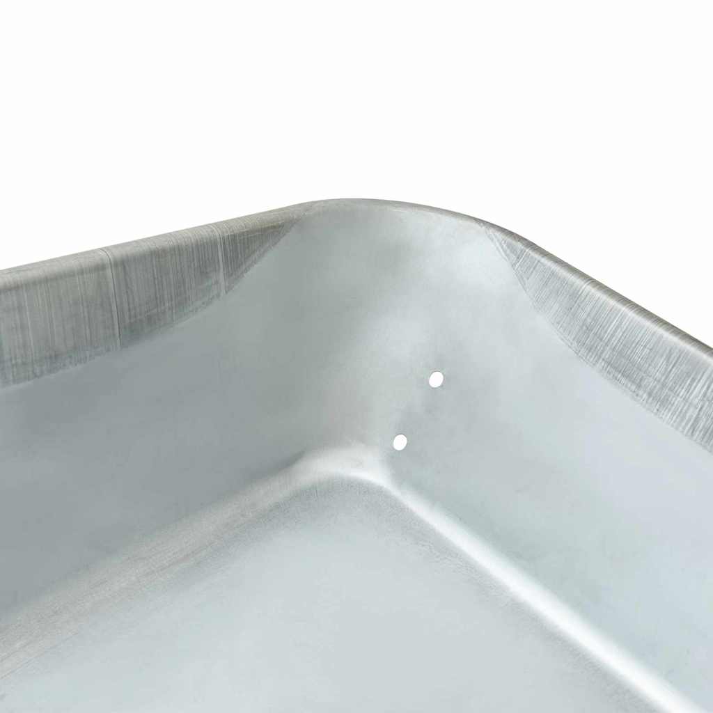 Wheelbarrow Tray Replacement Silver 90 x 63 x 28 cm