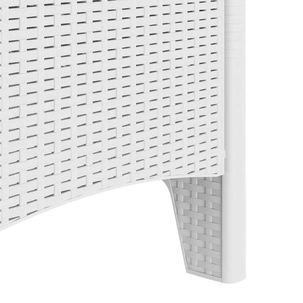 Garden Chair 2 pcs White Polypropylene