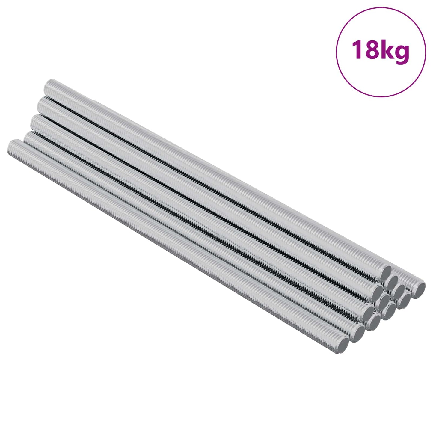 Threaded Rod 800 pcs Silver Steel