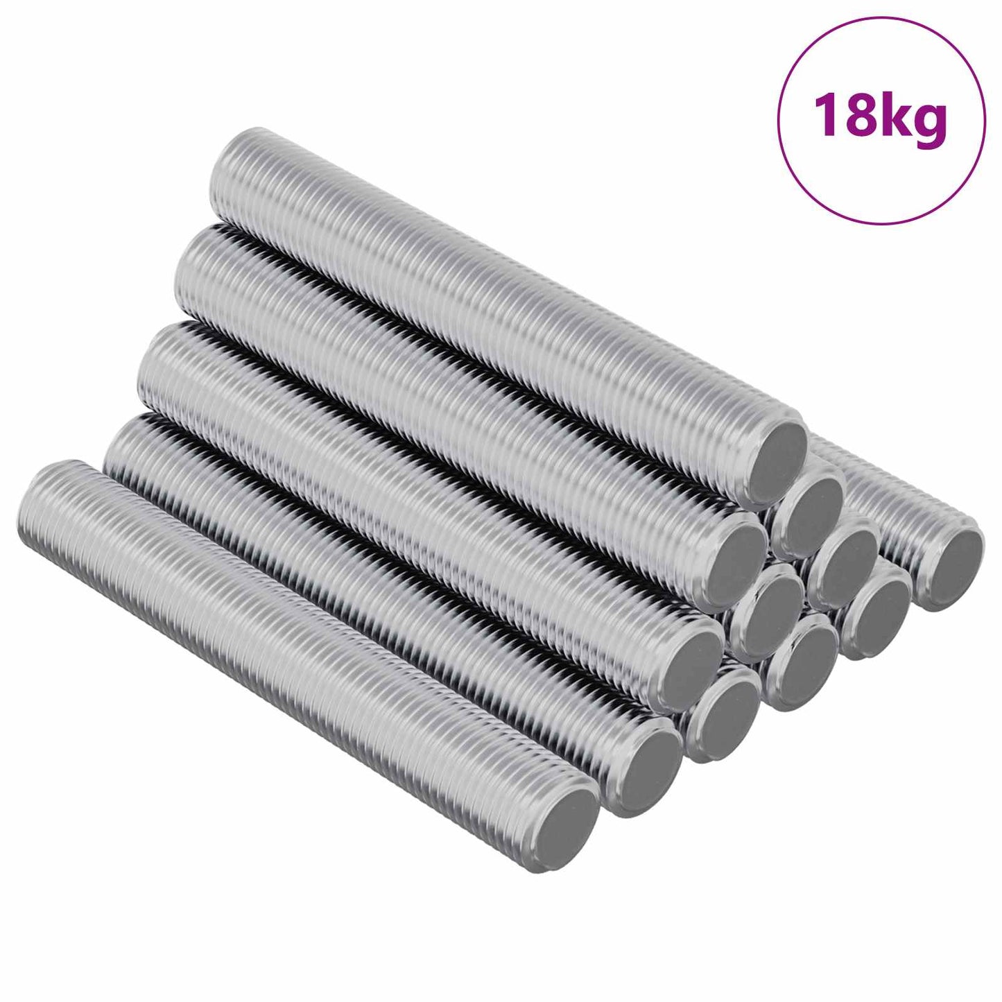 Threaded Rod 1000 pcs Silver Steel