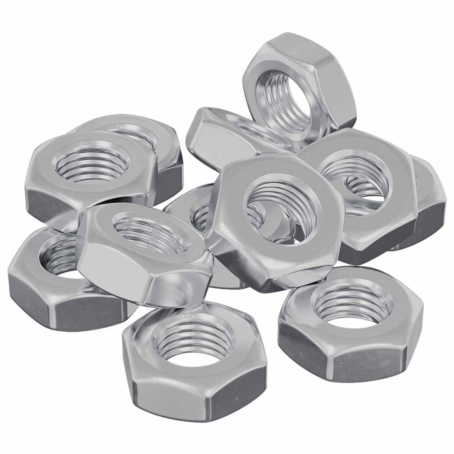 Hex Nut 3600 pcs Silver Metal
