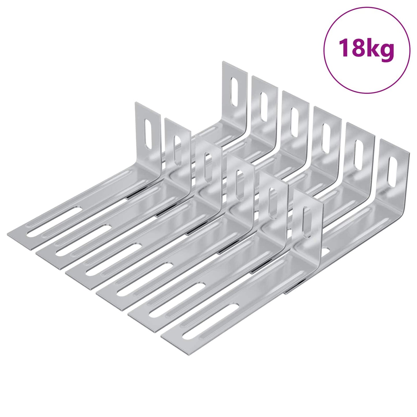 Anti Tip Bracket 1268 Silver 74.5 x 15 x 32 mm Iron