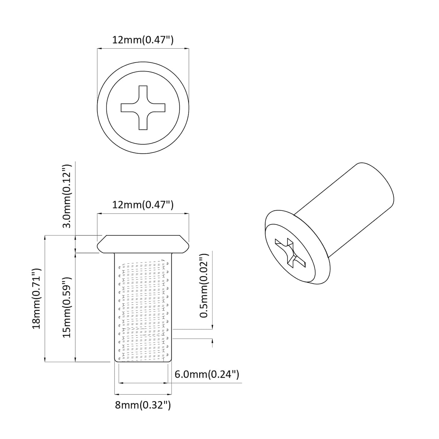 Lock Nut 3673 pcs Silver Steel
