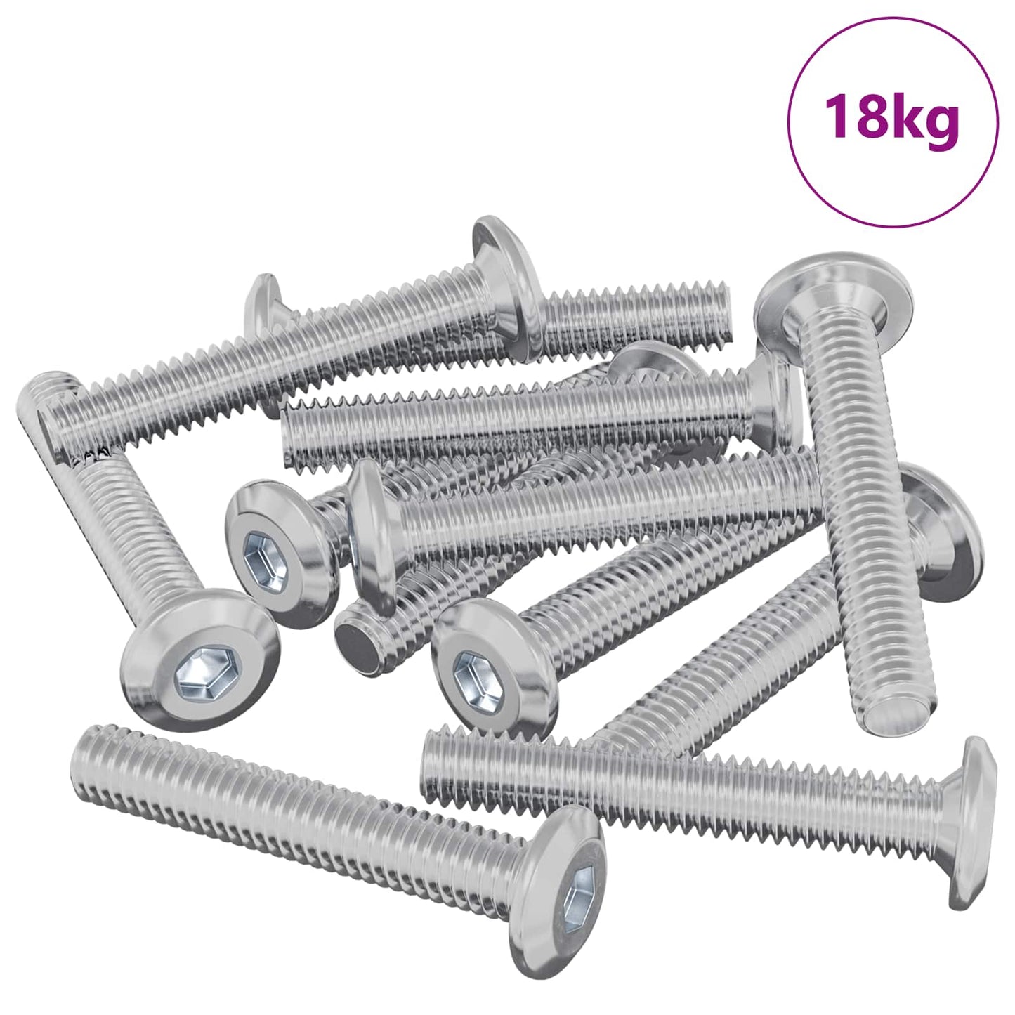 Head Lock Screw 2514 pcs Silver Steel