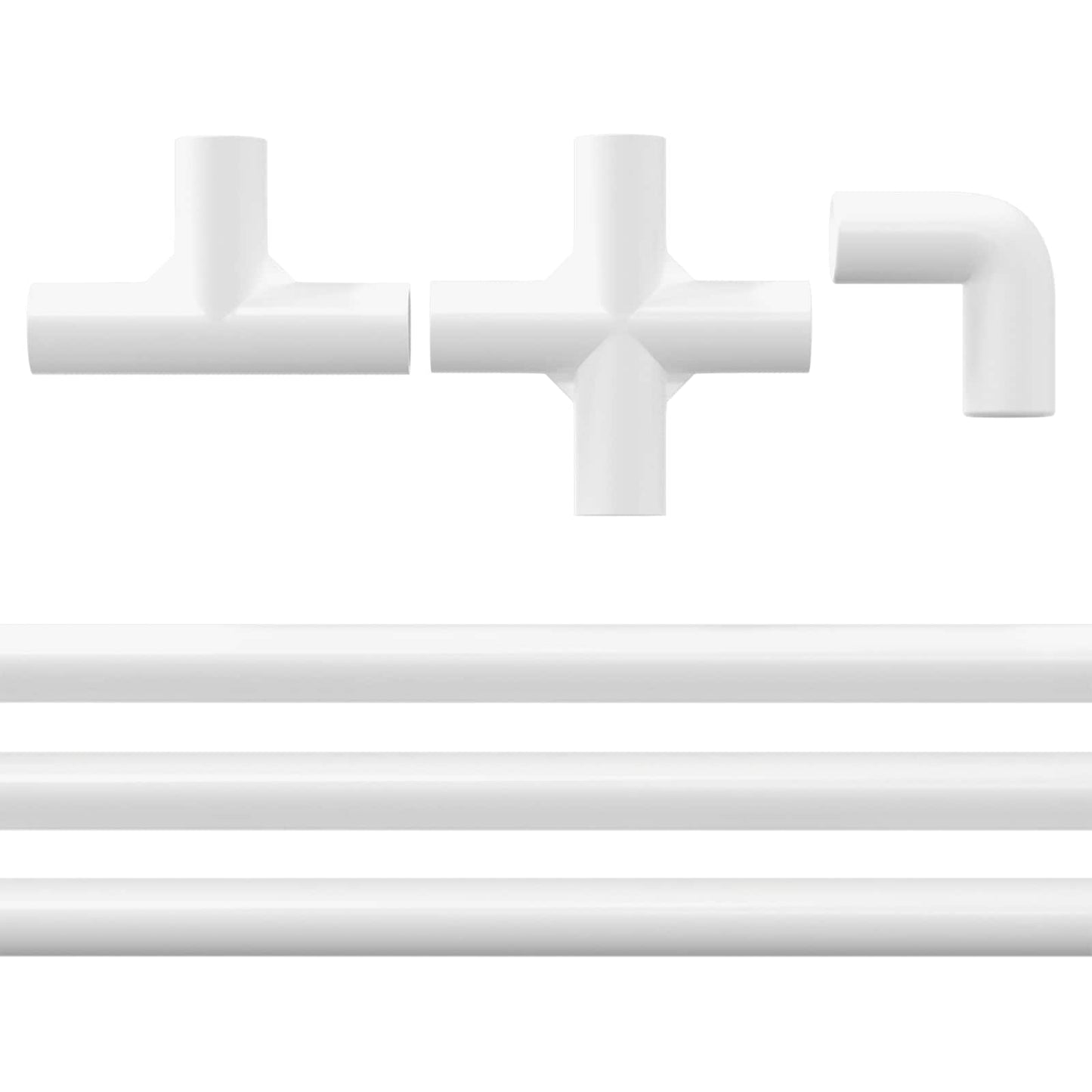 PVC Pipe 2 pcs White 12.2 x 1.8 x 500 mm PP and PE