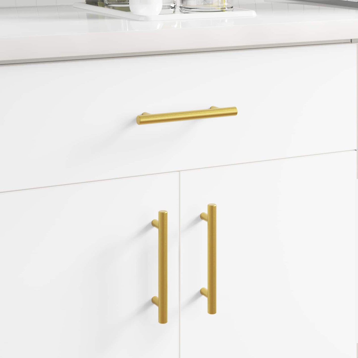 Cabinet Handle 12 pcs Gold 150 mm Stainless Steel