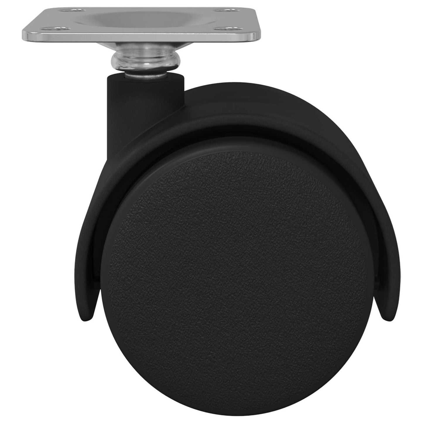 Swivel Castor 12 pcs Black 39.5 x 39.5 x 37.8 mm Iron and PP