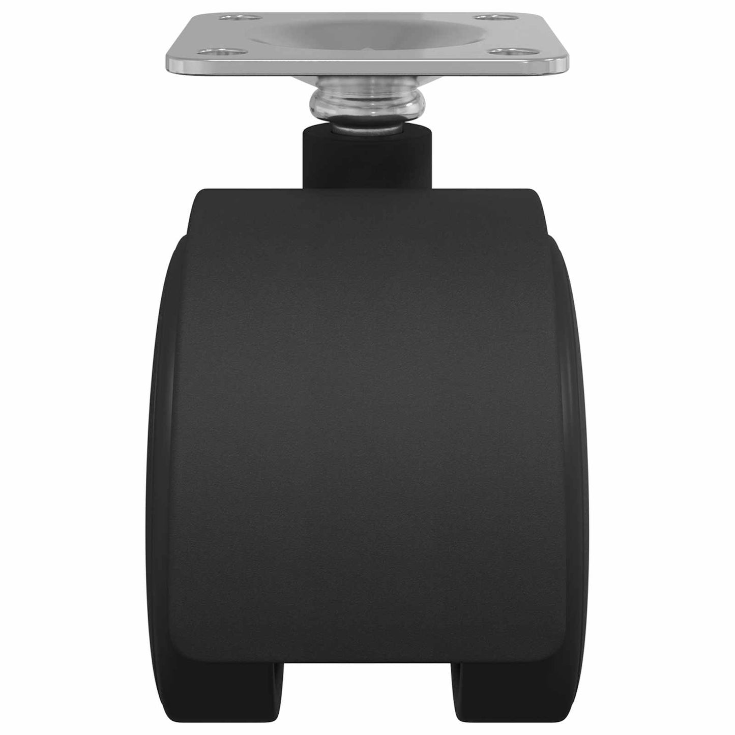 Swivel Castor 12 pcs Black 39.5 x 39.5 x 37.8 mm Iron and PP