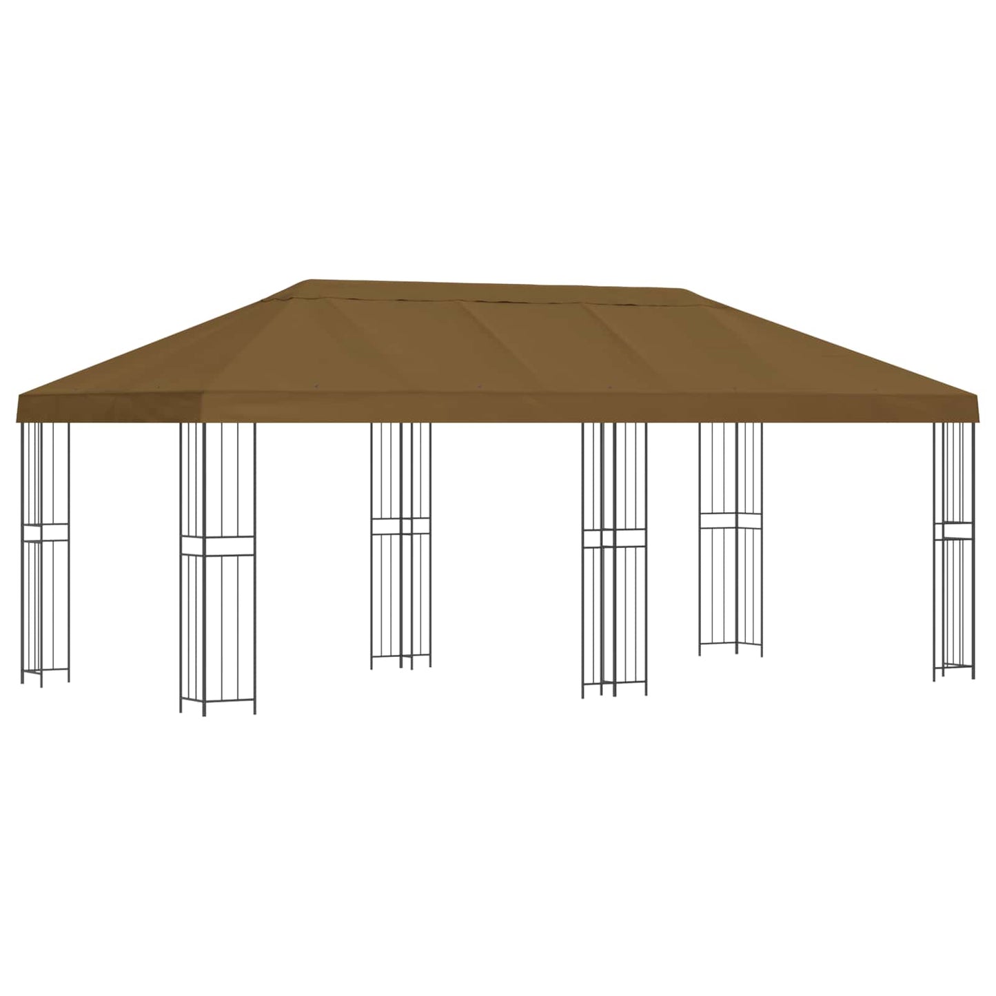 Garden Gazebo 6 x 3 m Taupe Polyester and Steel 190 gsm