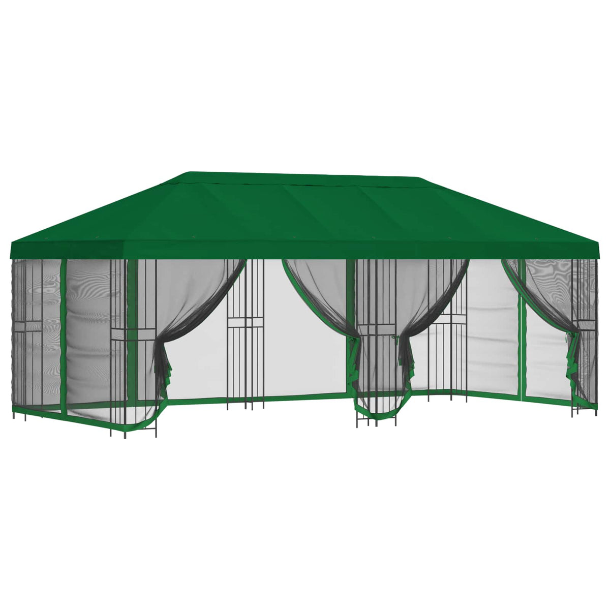 6 x 3 m Green Polyester and Steel 190 gsm