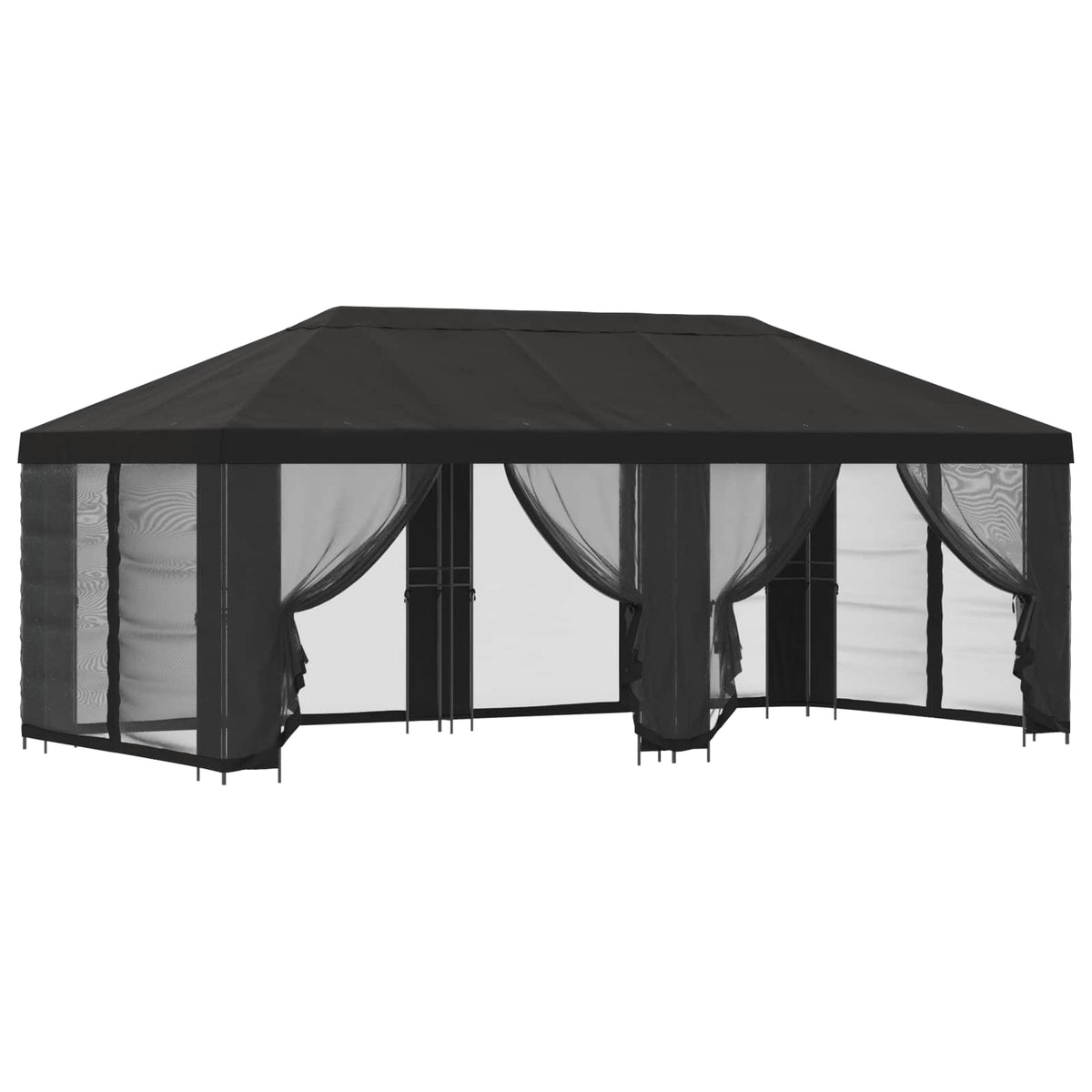 Garden Gazebo with Sidewalls 6 x 3 m Anthracite