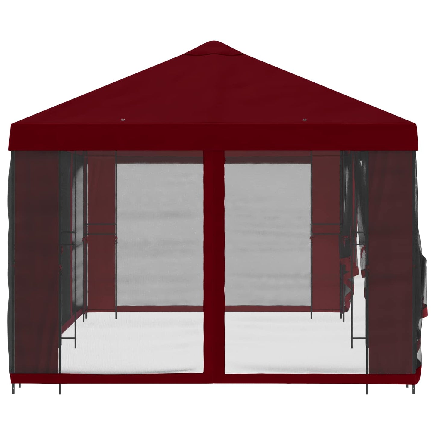 Garden Gazebo with Sidewalls 6 x 3 m Burgundy