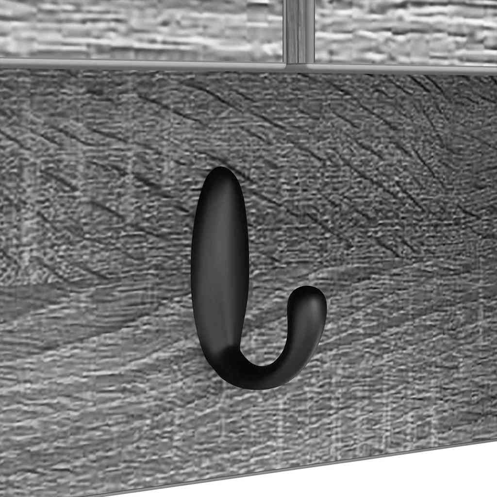 Wall-Mounted Coat Rack Grey Sonoma 50 x 20 x 30 cm