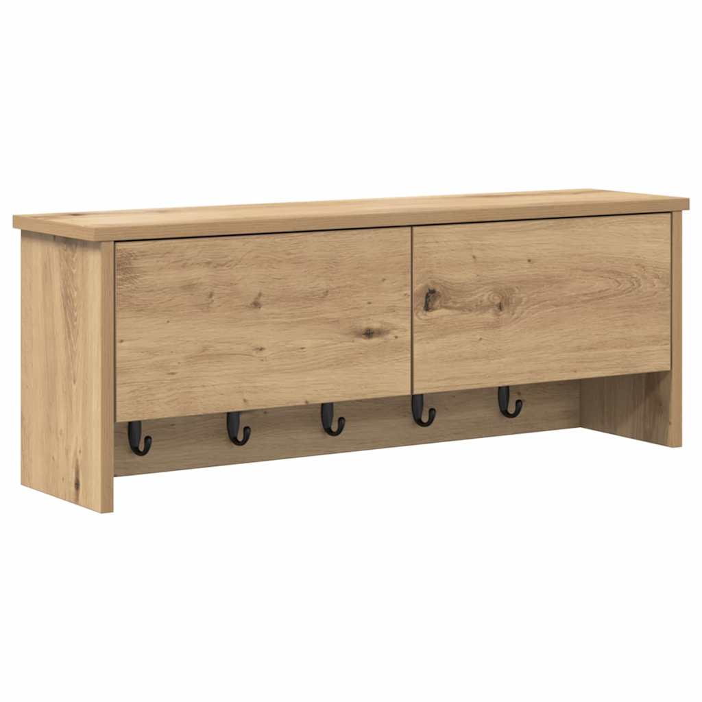 Wall-Mounted Coat Rack Wall-Mounted Artisan Oak 80 x 20 x 30 cm