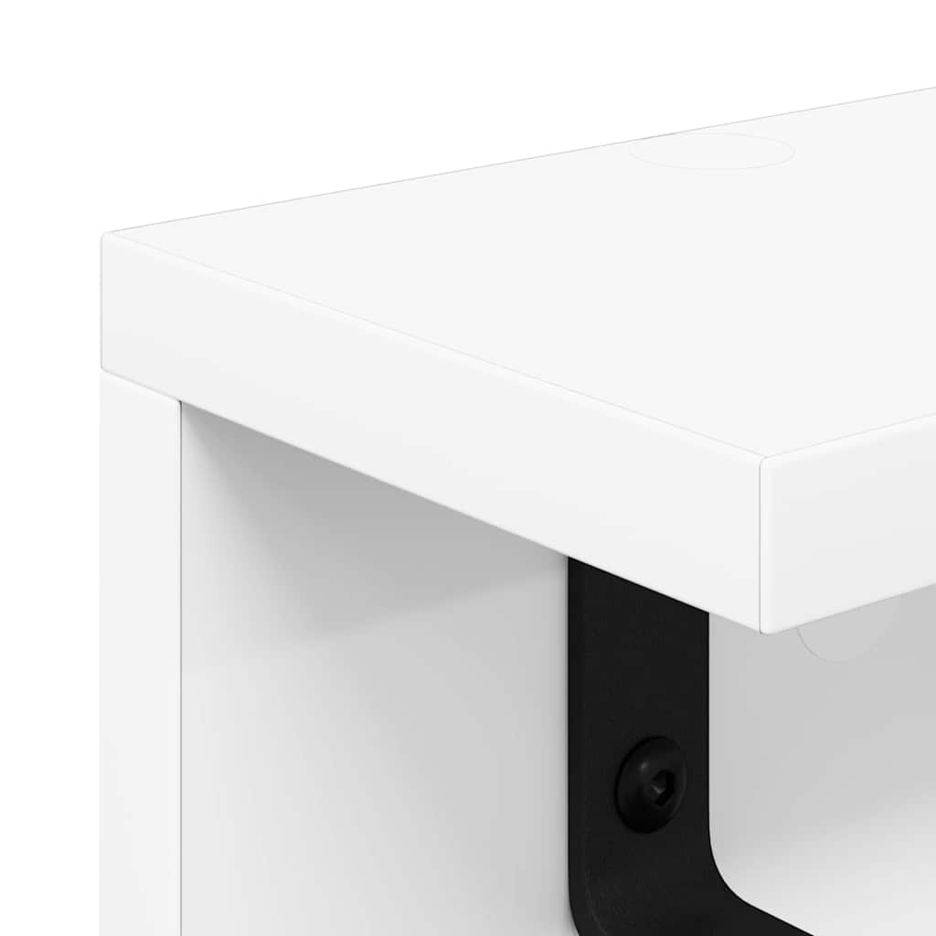 Wall-Mounted Coat Rack White 100 x 10.5 x 10.5 cm