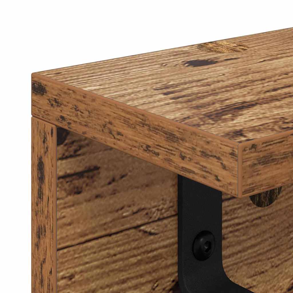 Wall-Mounted Coat Rack Wall-Mounted Old Wood Engineered wood