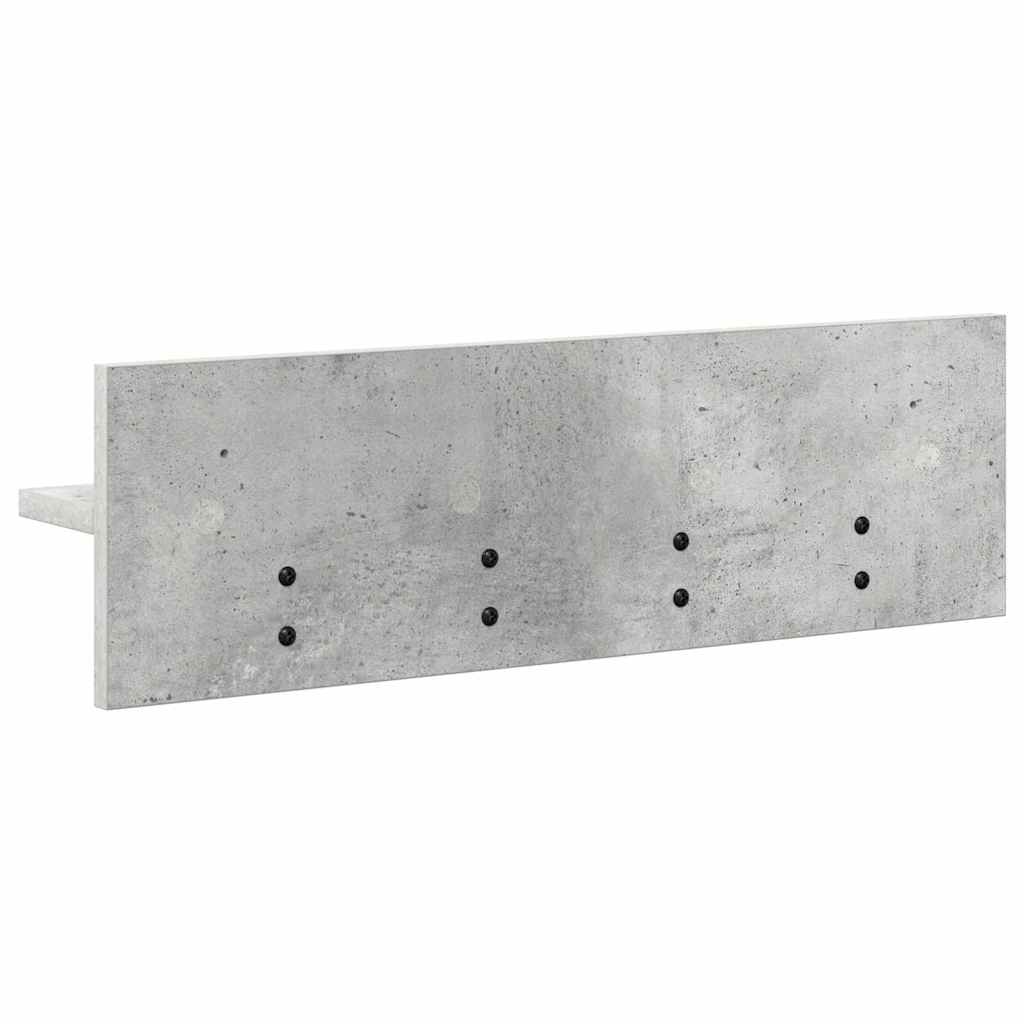 Wall-Mounted Coat Rack Wall-Mounted Concrete Grey