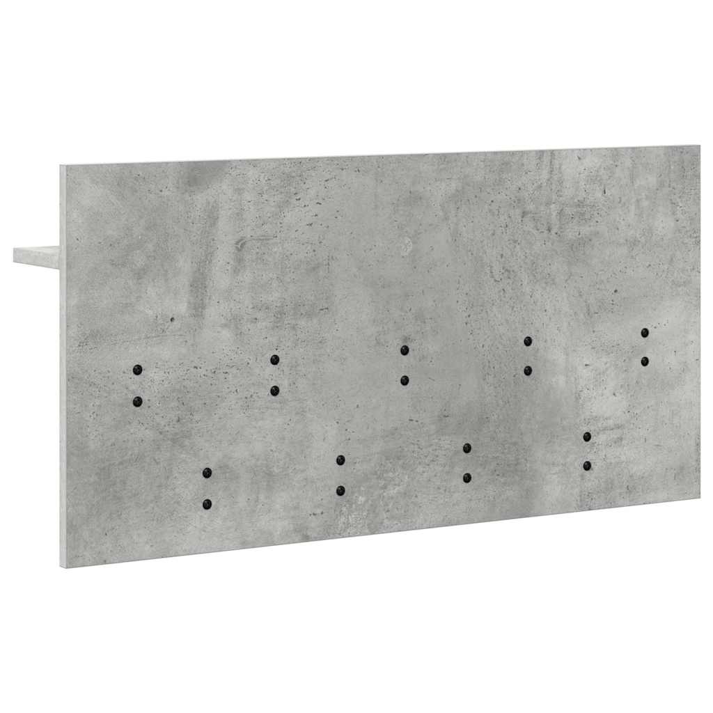 Wall-Mounted Coat Rack Wall-Mounted Concrete Grey