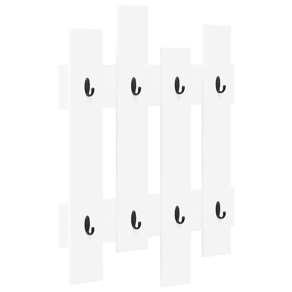 Wall-Mounted Coat Rack Wall-Mounted White 60 x 3 x 82 cm