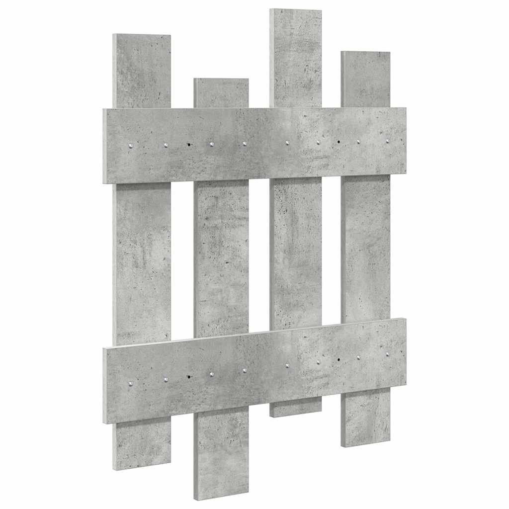 Wall-Mounted Coat Rack Wall-Mounted Concrete Grey