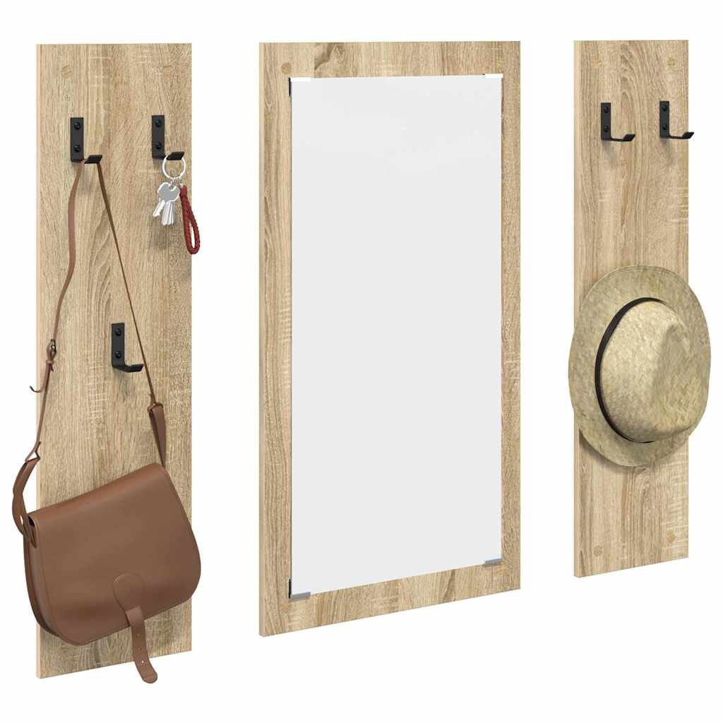 Wall-Mounted Coat Rack Wall-Mounted Sonoma Oak 96 x 1.5 x 90 cm