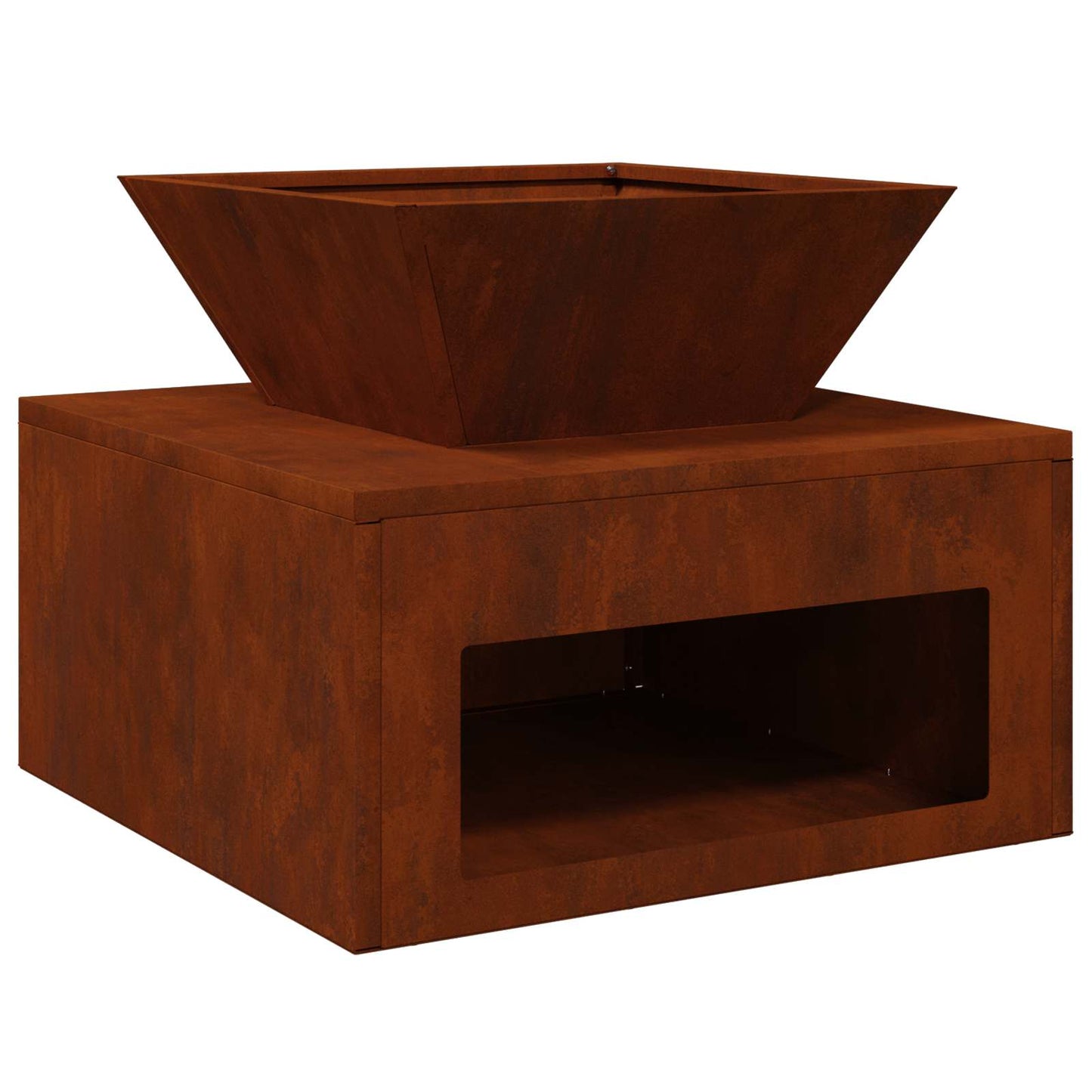Fire Pit Rusty 50 x 50 x 40 cm