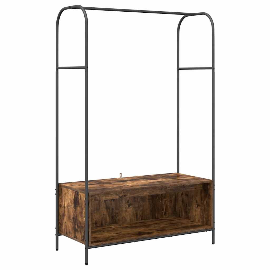 Clothes Rack Brown Oak 100 x 44 x 160 cm Engineered Wood