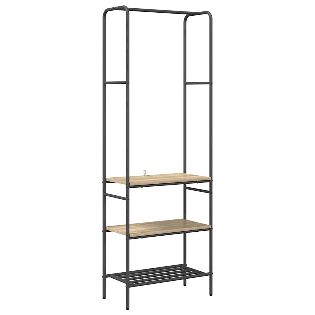Clothes Rack Sonoma Oak 60 x 30 x 171 cm Engineered Wood