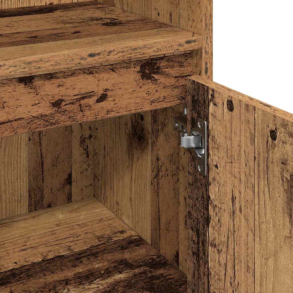 Bathroom Furniture Set 3 pcs Brown Engineered Wood