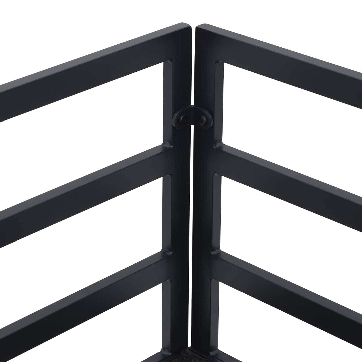 Garden Sofa Set 10 pcs Black Aluminium